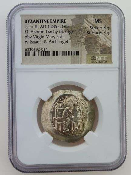 RARE SET! Byzantine Empire, Christ & Virgin Mary - NGC MINT STATE
