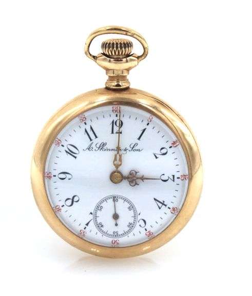 A. Skinner & Son 10kt gold filled pocket watch