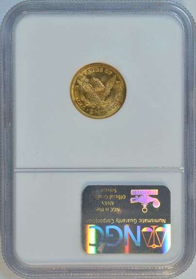 Super Gem BU 1903 US $2.50 Liberty Gold Piece. NGC MS65