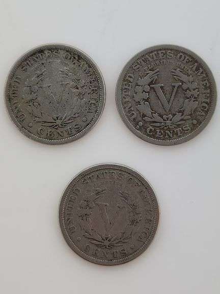 1887, 1890, 1912 Liberty Head Nickels