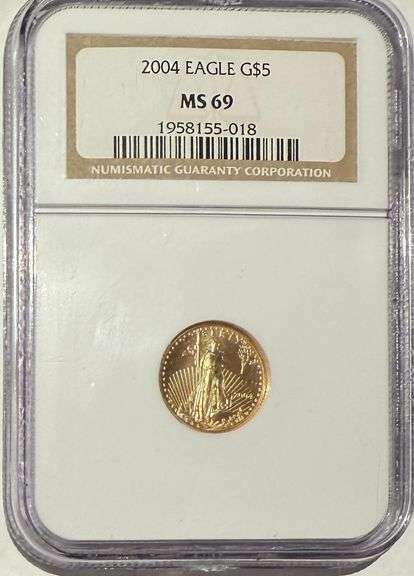 2004 Gold $5 Eagle NGC MS 69
