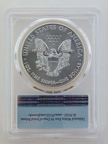 2020 American Silver Eagle First Strike, PCGS MS70