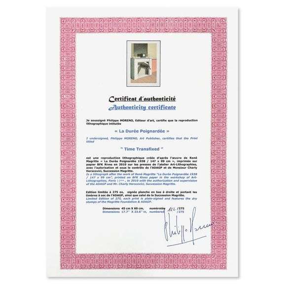 La Duree Poignardee (Time Transfixed) by Magritte
