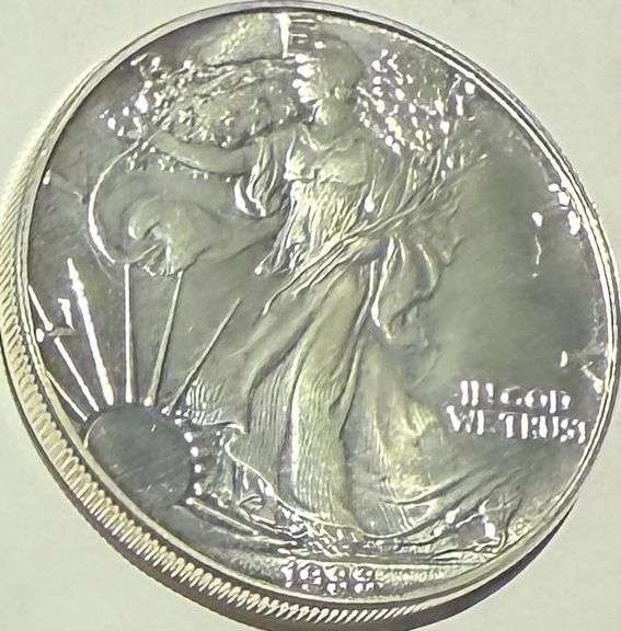 1988 Frosty White BU Silver Eagle