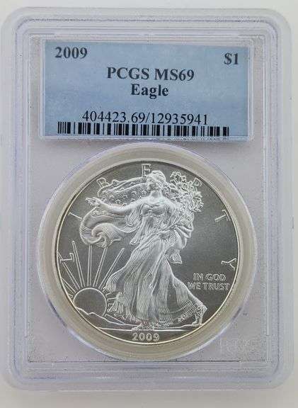2009 American Silver Eagle, PCGS MS69