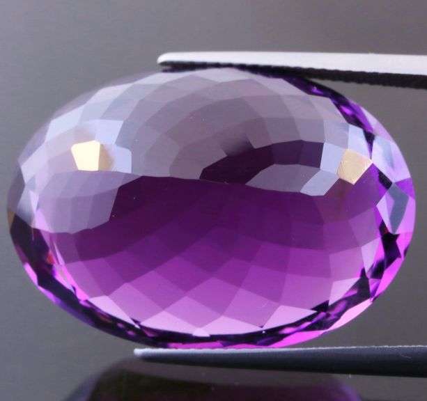 Simply ravishing 45.89ct full violet Brazilian Amethyst