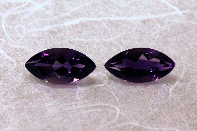 Grape Jelly Natural Amethyst Pair
