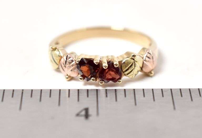 Darling Garnet Ring in 10K Yellow Gold