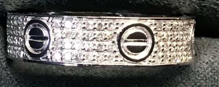 MEN’S 14K WHITE GOLD NATURAL DIAMOND WEDDING BAND