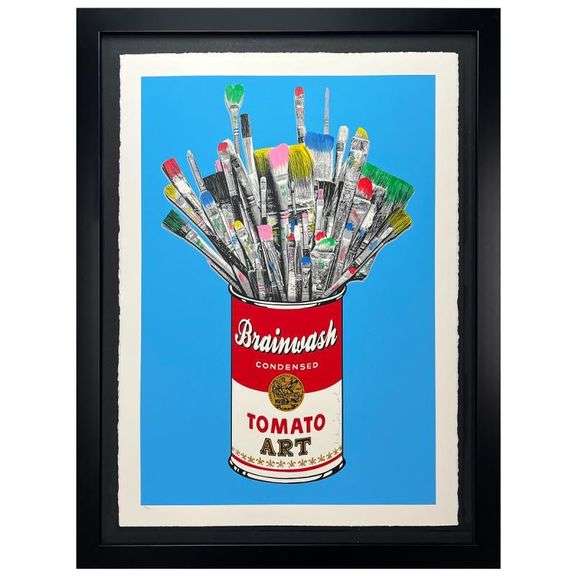 Tomato Pop (Blue) by Mr Brainwash,