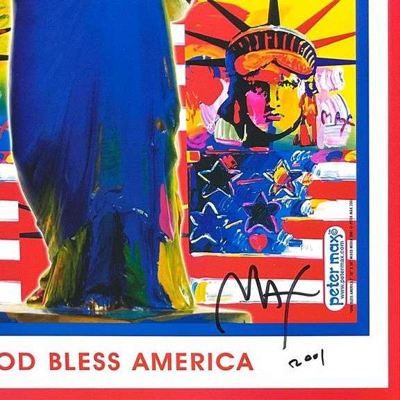9-11 God Bless America I by Peter Max
