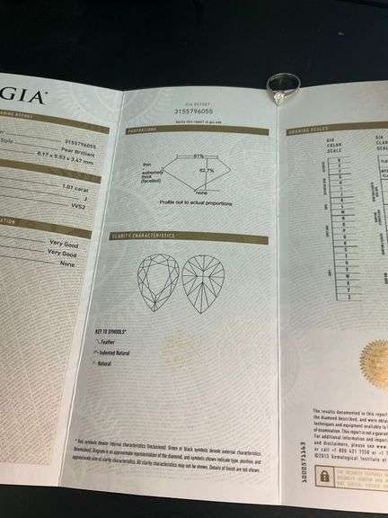 G.I.A CERTIFIED DIAMOND SET IN AN ENGAGEMENT RING