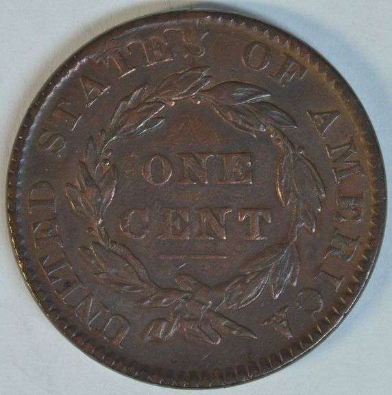 Colorful 1831 Coronet Head Large Cent in XF/AU
