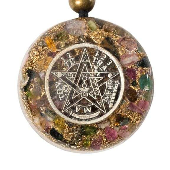 Orgone and Black Tourmaline Protection Pendant