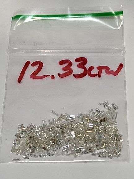 Collector's! 12.33 ctw natural very fine mixed tapered baguettes diamonds