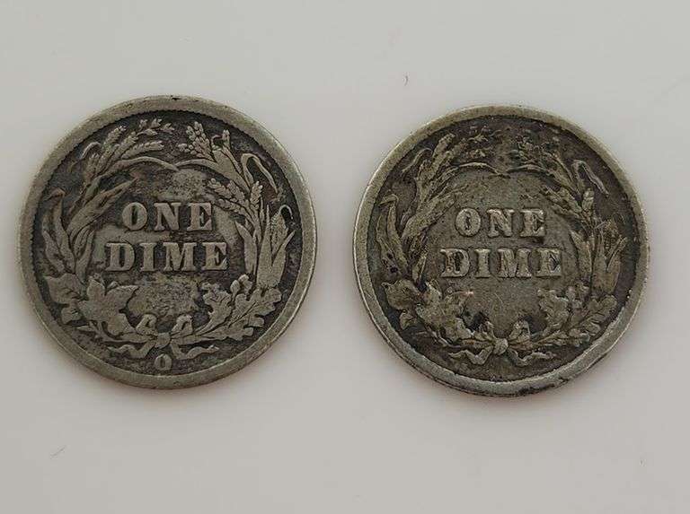 Lot Of 6 - Barber Dimes (1899-1900) See Description