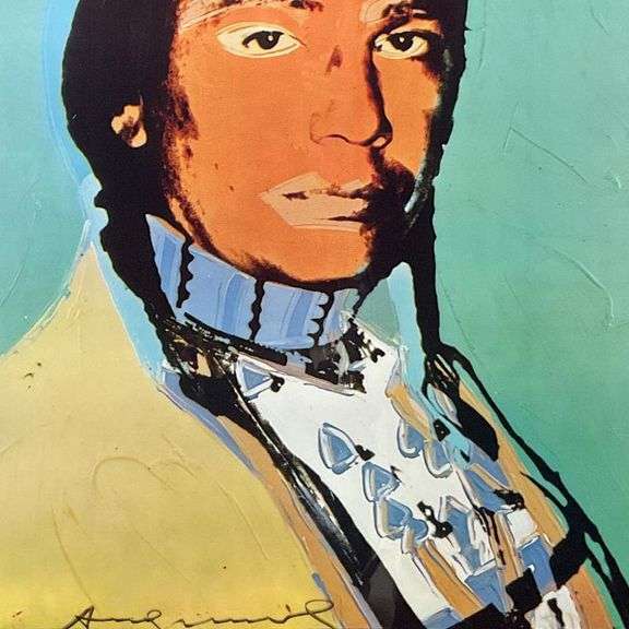The American Indian Series (Black) by Warhol (1928-1987)