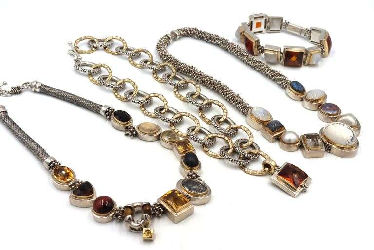 Group lot of Vintage 925 sterling silver Michael Dawkins Jewelry