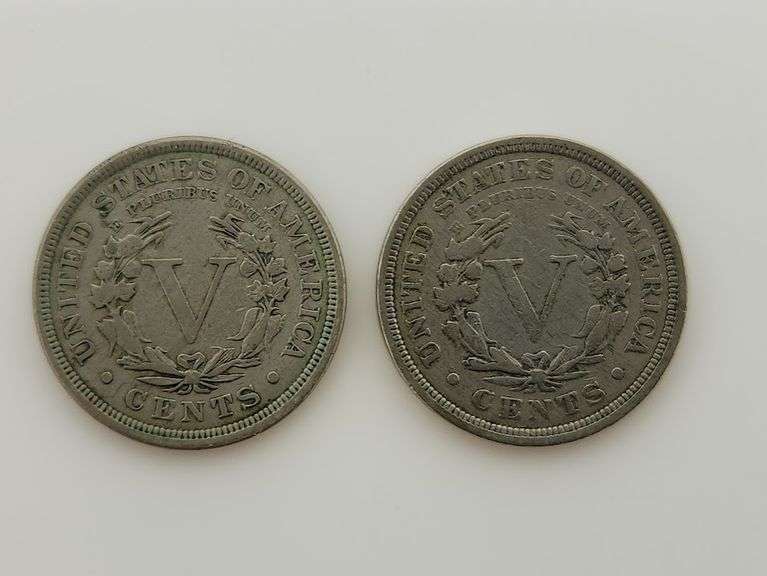 1891 & 1892 Liberty Head Nickels