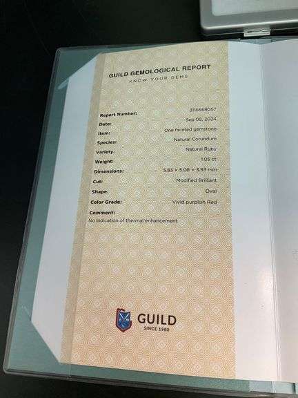 CERTIFIED NATURAL RUBY VIVID PURPLISH RED