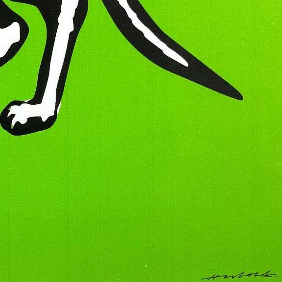 Skeleton Cat (Green) by Hijack,