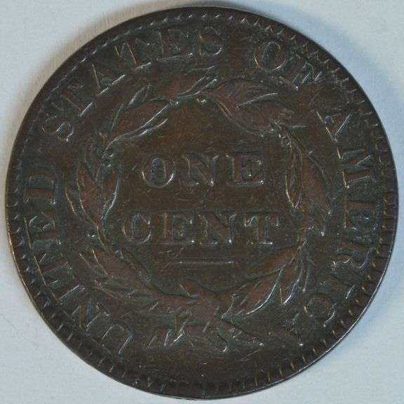 Scarce, sharp 1822 Coronet Head Large Cent in VF