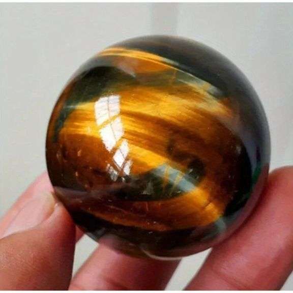 Tiger Eye Quartz Crystal Sphere