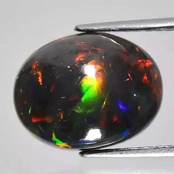 Full cover! Full spectrum! 3.02ct Black Opal!