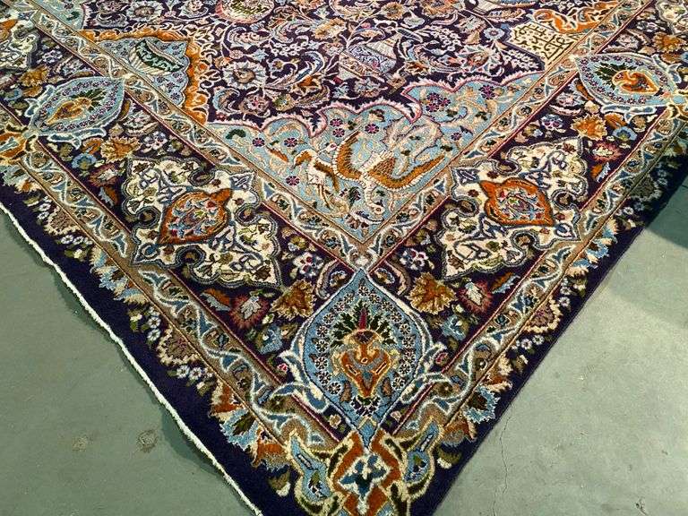 Exquisite Antique Persian Kashmar  10'X13'