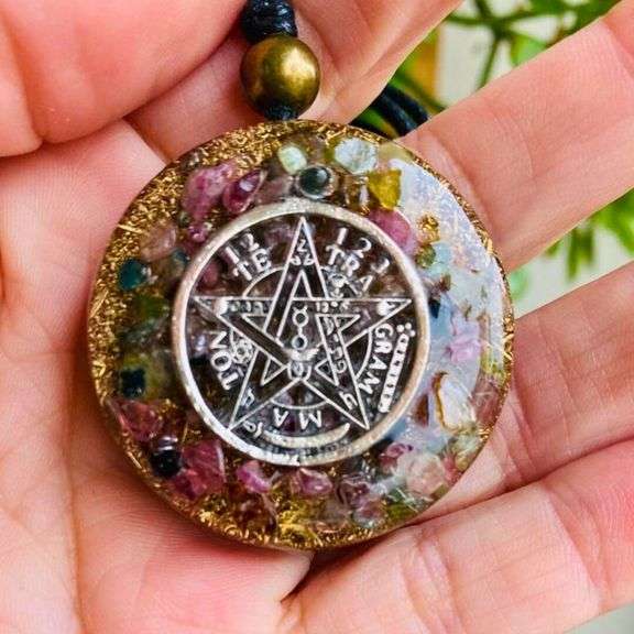 Orgone and Black Tourmaline Protection Pendant
