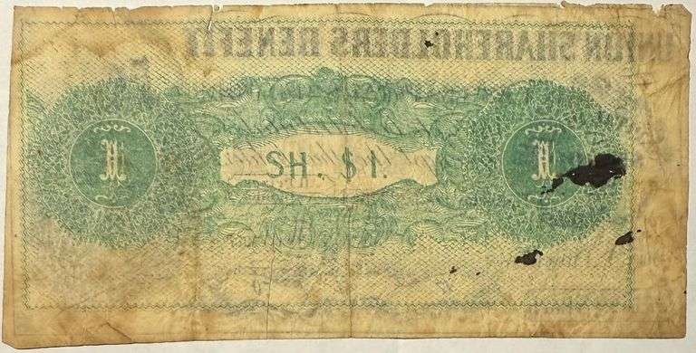 Union Shareholders Benefit Dec 22 1864 Note