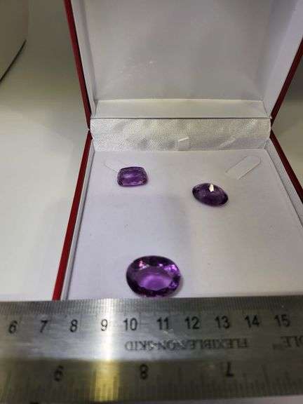Very fine, Collector's item! 3 very large Amethyst
