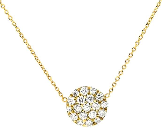 1.0 CTW Diamond Pendant Charm Necklace
