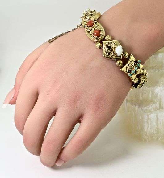 Exceptionally Nice 14K Estate Slide Bracelet