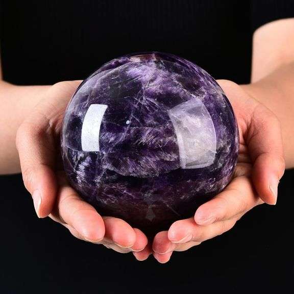 Large Dream Amethyst Crystal Ball with Stand