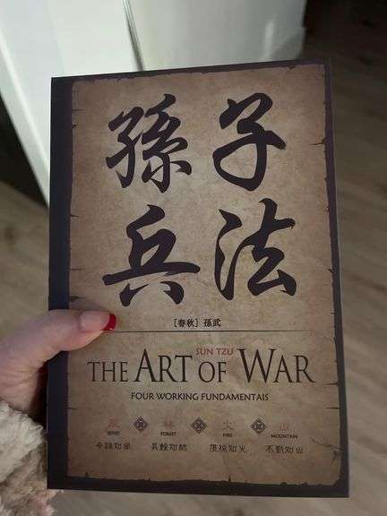 The Art of War with Combination Lock Hidden Safe Book