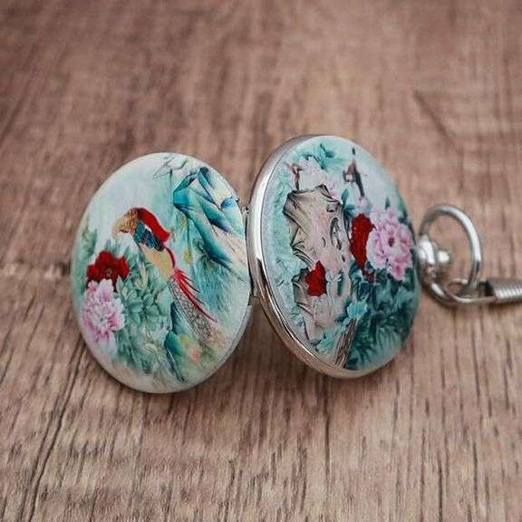 Vintage-Style Mechanical Pocket Watch