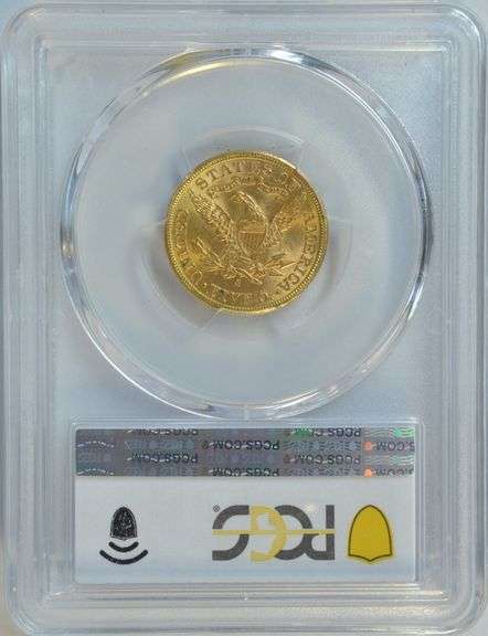 Near Gem BU 1903-S US $5 Liberty Gold Piece. PCGS MS64
