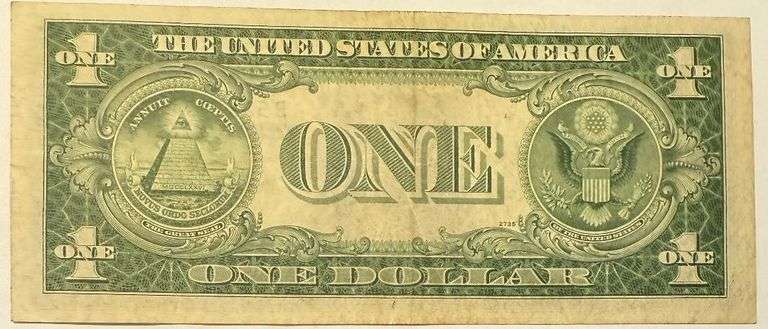 $1 Slider 1935A North Africa Emergency Issue Silver Certificate.