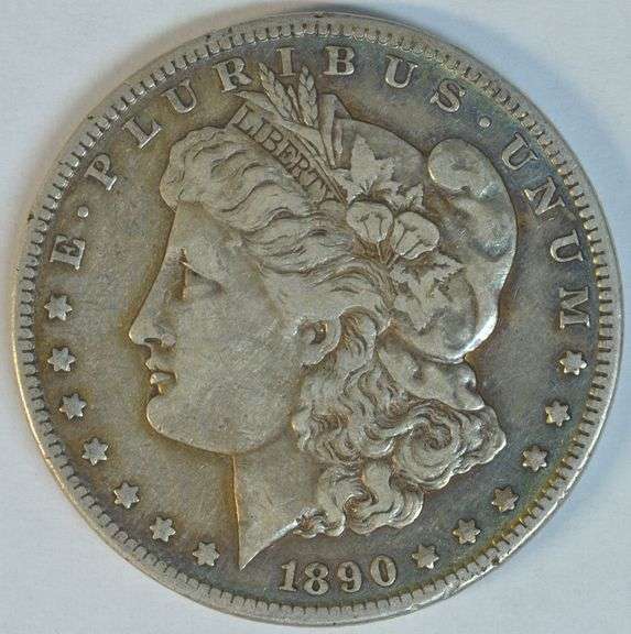Very sharp 1890-CC Morgan Silver Dollar. Nice