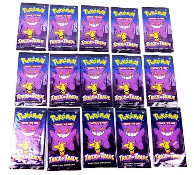 15 Pokémon Unopened/Sealed Trick or Trade Cards
