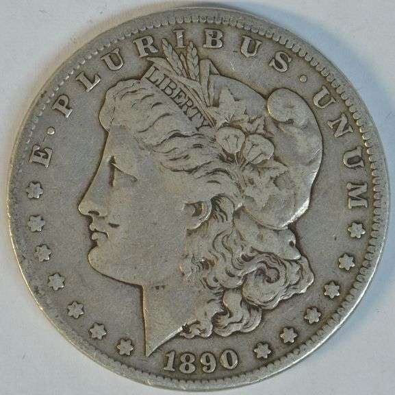 Handsome 1890-CC Morgan Silver Dollar. Nice