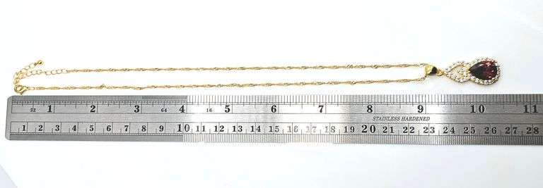 18 Kt Yellow Gold Plate Rare Padpaparacha Sapphire Lab Simulated 4 Piece Jewelry Set