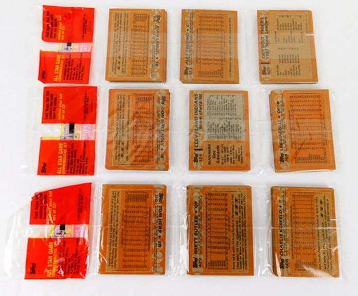 3 Sealed Packs of Topps Baseball Cards, 1988