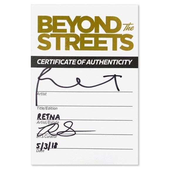 RETNA Beyond The Streets Skateboard (Blue) by RETNA,