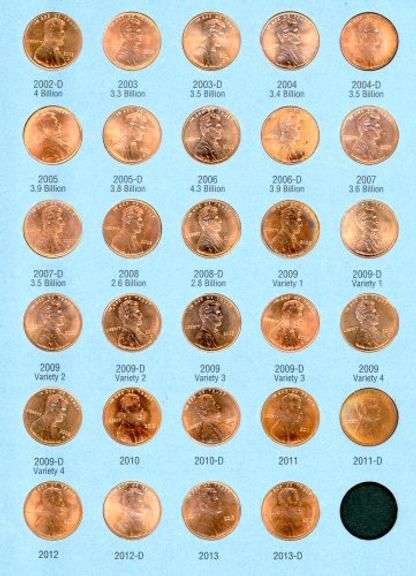 Set of 267 Lincoln Cents in Albums: 1909 VDB - 2013-D