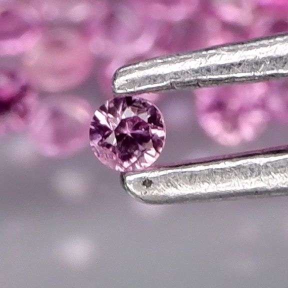 Rare heated only 2ct pink Sapphire set