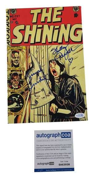 Shelley Duvall Joe Turkel Signed RARE The Shining 12x18 Comic Photo Canvas ACOA