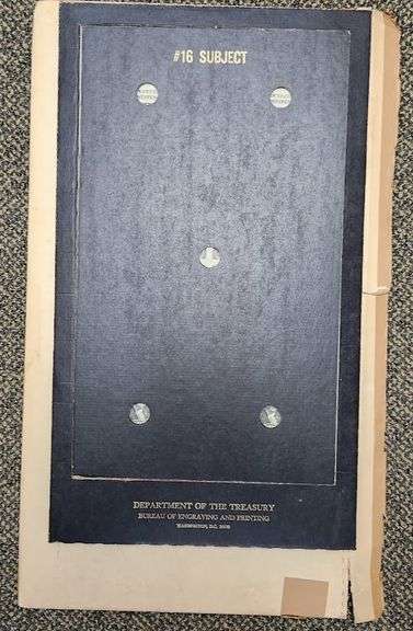 1981 16 Bill, Uncut Sheet of 1 Dollar Bills - OGP