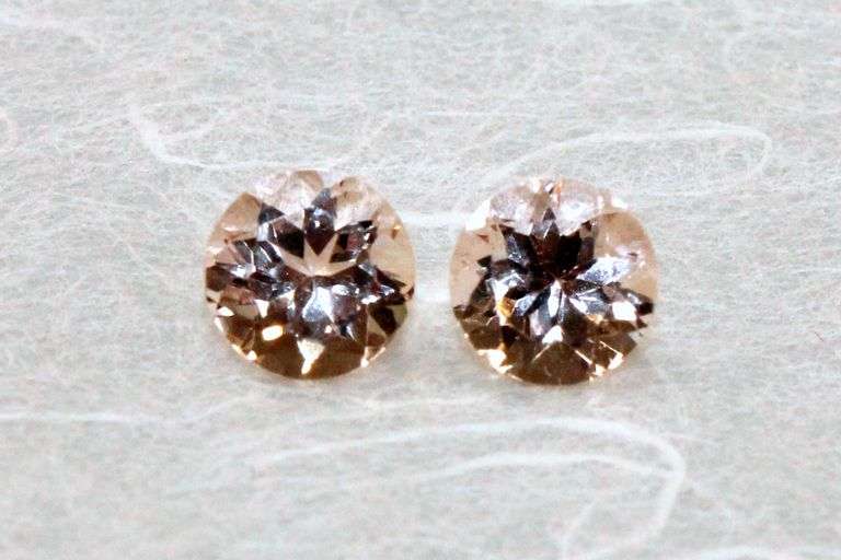 Soft, Sparkling Natural Morganite Pair